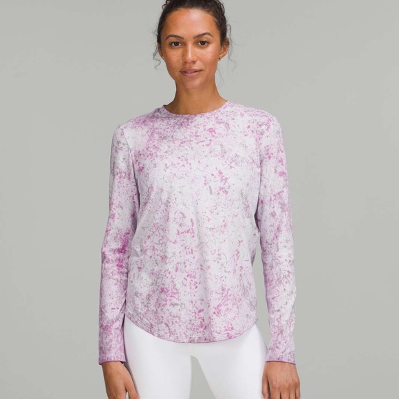 Lululemon Love Long Sleeve Shirt in Cirrus Wash Alpine White - 10 - Picture 1 of 6